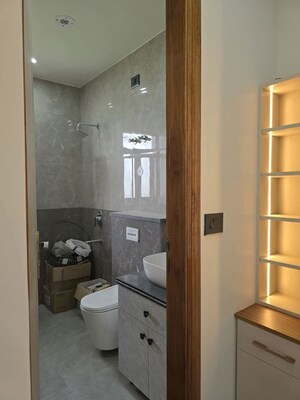 Bathroom in 3 BHK Apartment at Palm Residency Chhatarpur, Chattarpur – for Rent