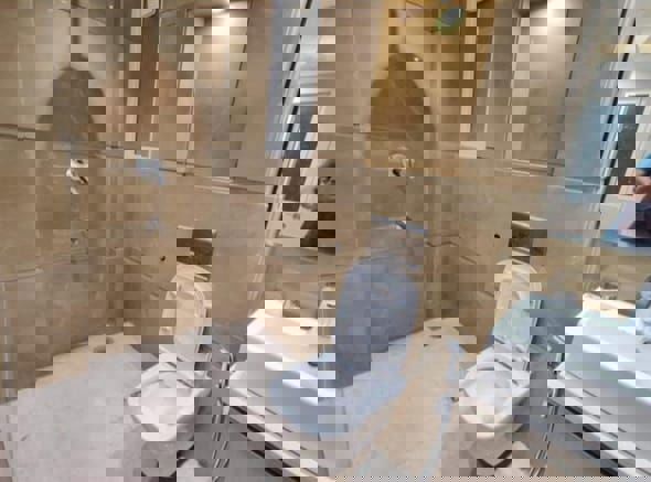 Bathroom in 3 BHK Builder Floor at Safdarjung Enclave – for Sale