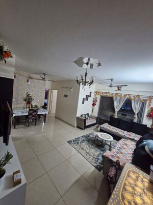 Living Room in 2 BHK Apartment at Goyal Footprints, Thanisandra Main Road – for Rent