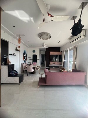 Living Room in 3.5 BHK Apartment at Ashar Edge, Pokhran Road No Two – for Sale