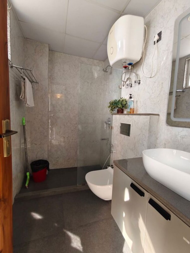 Bathroom, neb sarai 1 Bedroom 550 Sq.Ft. Apartment In Neb Sarai Delhi 9924565