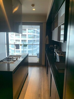 Kitchen in 4 BHK Apartment at Lodha The World Towers World One Tier 2, Worli – for Rent