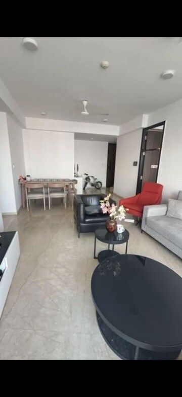 Living Room in 3 BHK Apartment at Lodha Kiara, Worli – for Rent