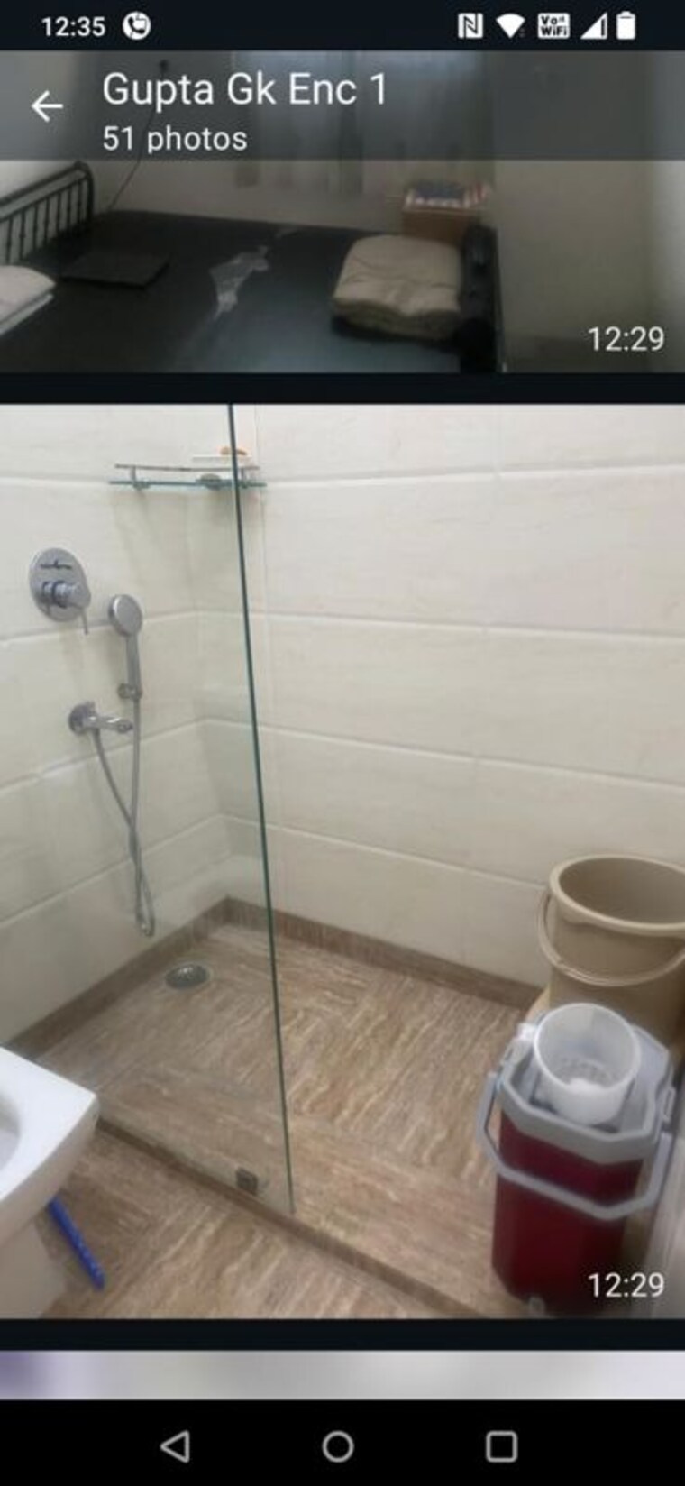 Bathroom, greater kailash i 2 Bedroom 350 Sq.Yd. Builder Floor In Greater Kailash I Delhi 9924795