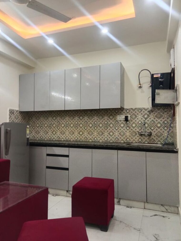 Kitchen, neb sarai 1 Bedroom 450 Sq.Ft. Builder Floor In Neb Sarai Delhi 9924806
