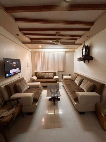 Living Room in 3 BHK Apartment at Mount Everest Apartment, Bhakti Park – for Rent