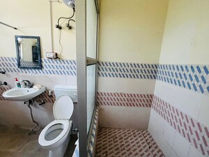 Bathroom in 1 BHK Builder Floor at Kriti CGHS, Sector 21c – for Rent