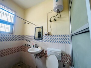 Bathroom in 1 BHK Builder Floor at Kriti CGHS, Sector 21c – for Rent