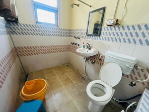 Bathroom in 1 BHK Builder Floor at Kriti CGHS, Sector 21c – for Rent