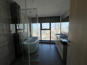 Bathroom in 4 BHK Apartment at Rustomjee Crown, Prabhadevi – for Rent