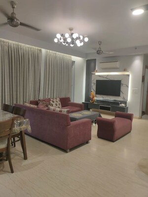 Living Room in 3 BHK Apartment at Shapoorji Pallonji Joyville Phase 2, Sector 102 – for Rent