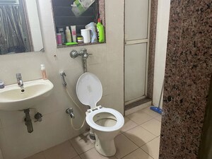 Bathroom in 2 BHK Apartment at Sadguru Complex I, Goregaon East – for Rent