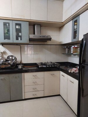 Kitchen in 3 BHK Apartment at Goyal Lakshchandi Heights, Goregaon East – for Rent