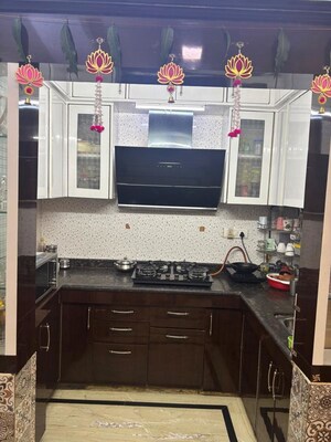 Kitchen in 3 BHK Builder Floor at Shakti Khand Iii – for Sale