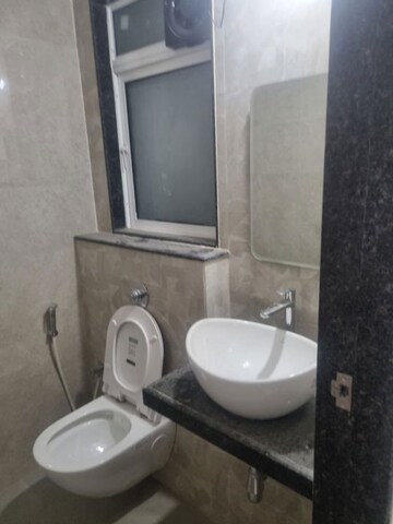 Bathroom in 1 BHK Apartment at Ashar Axis, Majiwada – for Rent
