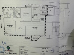 Floor Plan in 2 BHK Apartment at Jaypee Greens Star Court, Jaypee Greens – for Sale