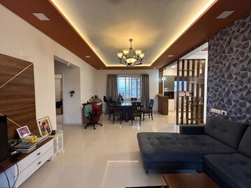 Living Room in 3 BHK Apartment at Kumar Princetown Royal, Undri – for Rent