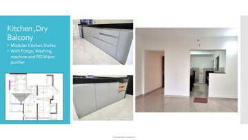 Staircase in 3 BHK Apartment at VJ Town Center, Wakad – for Rent