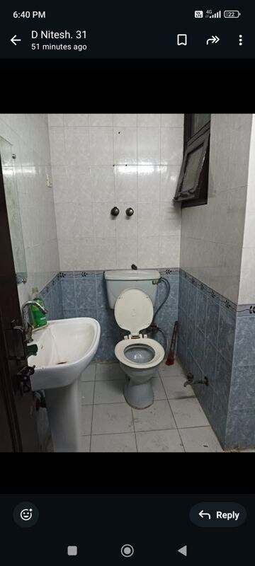Bathroom in 2 BHK Independent House at Dev Apartments Sector 49, Sector 49 – for Rent