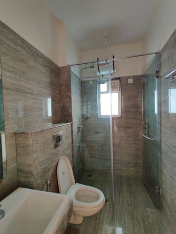 Bathroom in 3 BHK Apartment at Raheja Ridgewood, Goregaon East – for Rent