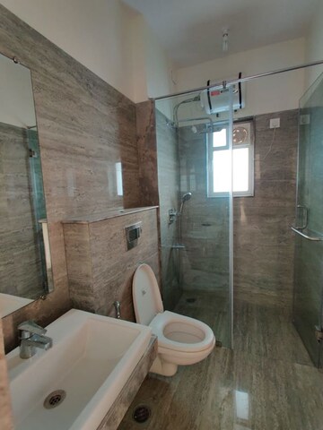 Bathroom in 3 BHK Apartment at Raheja Ridgewood, Goregaon East – for Rent