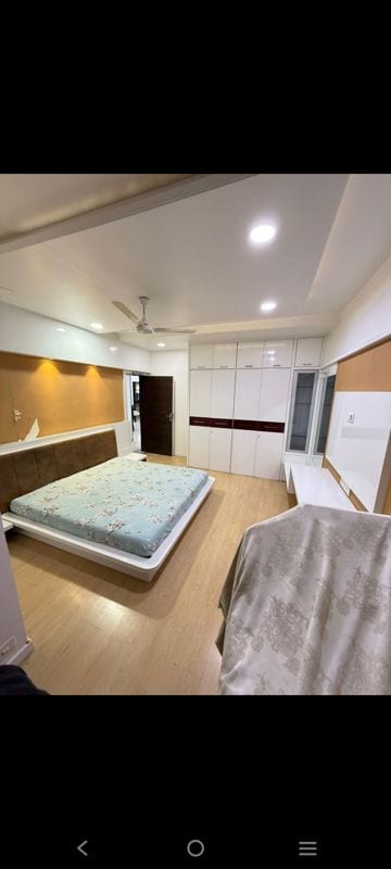 Bedroom in 4 BHK Apartment at Merlin Opal, C G Road – for Rent