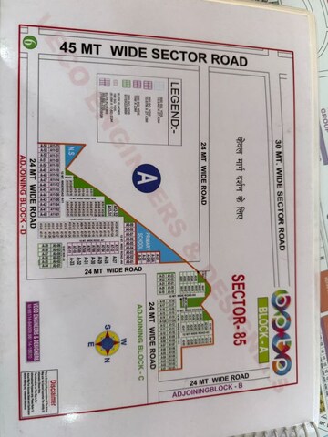  Plot – Map Location View at Sector 85 - for Sale