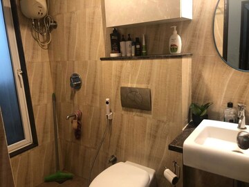 Bathroom in 1.5 BHK Apartment at Lodha Amara, Kolshet Road – for Rent
