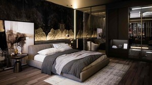 Bedroom in 2 BHK Apartment at Lodha Vista, Lower Parel – for Rent