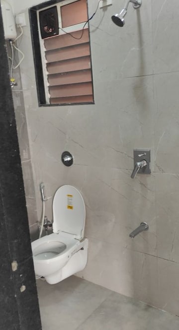 Bathroom in 1 BHK Apartment at Goregaon West View CHS, Goregaon West – for Rent