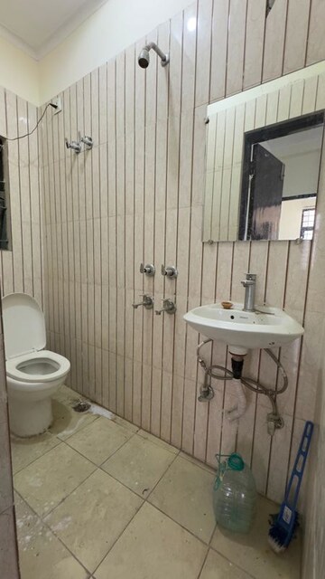 Bathroom in 2 BHK Builder Floor at Chattarpur – for Rent