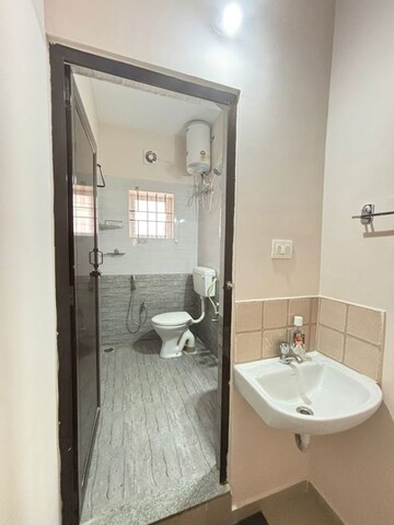 Bathroom in 1 BHK Builder Floor at Vignana Nagar – for Rent