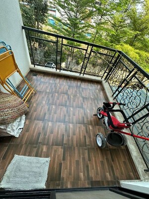 Balcony in 2 BHK Apartment at ARV Ganga Kingston, Mohammadwadi – for Rent