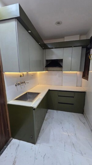 Kitchen in 3 BHK Builder Floor at Chattarpur – for Sale