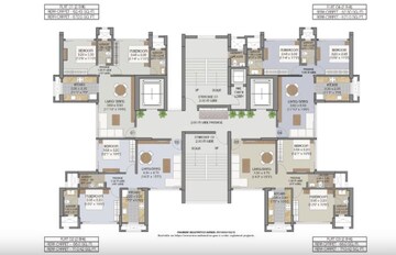 Floor Plan in 2 BHK Apartment at Sumit Atulyam, Matunga West – for Sale