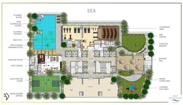 Master Plan in 3 BHK Apartment at Sugee Marina Bay, Worli – for Sale