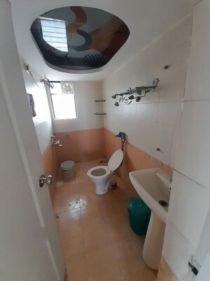 Bathroom in 3 BHK Apartment at Bramha Exuberance, Kondhwa – for Rent