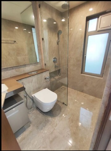 Bathroom in 3 BHK Apartment at Hiranandani Lake Enclave Glendale, Thane West – for Rent