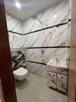 Bathroom in 2 BHK Builder Floor at Chattarpur – for Rent