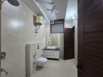 Bathroom in 3 BHK Apartment at Chattarpur – for Rent