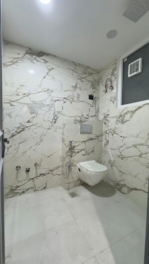 Bathroom in 2 BHK Builder Floor at Chattarpur – for Rent