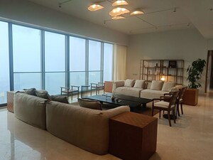 Living Room in 4 BHK Apartment at Rustomjee Crown, Prabhadevi – for Sale