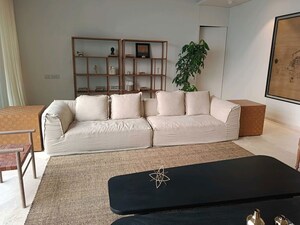 Living Room in 4 BHK Apartment at Rustomjee Crown, Prabhadevi – for Sale