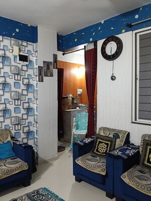 Living Room in 1 BHK Apartment at Vision Pearl Residency Hadapsar, Hadapsar – for Sale