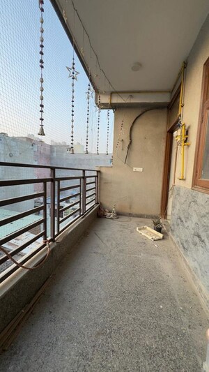 Balcony in 3 BHK Builder Floor at Chattarpur – for Rent