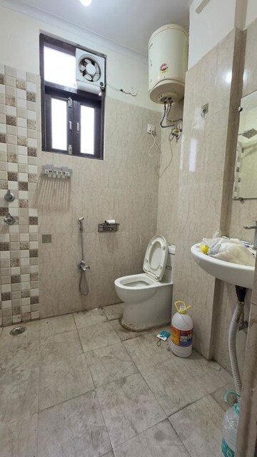 Bathroom in 1 BHK Builder Floor at Chattarpur – for Rent