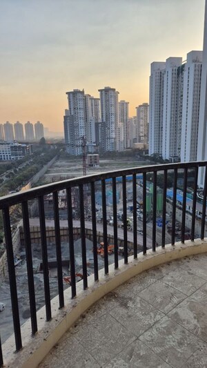 Balcony in 3 BHK Apartment at Amrapali Heartbeat City, Sector 107 – for Rent