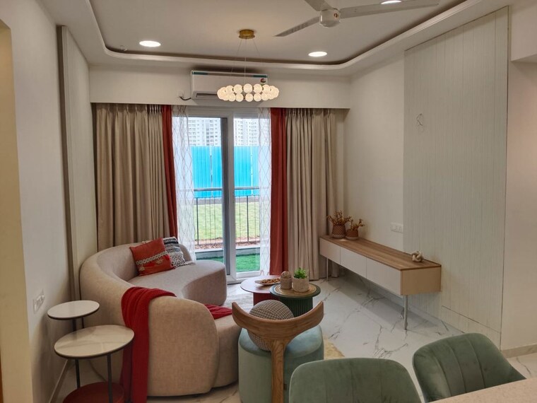 Living Room, shriram-the-spectrum 3 Bedroom 1444 Sq.Ft. Apartment In Undri Pune 9931132