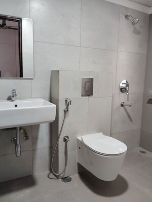 Bathroom in 3 BHK Apartment at Poulomi Avante, Kokapet – for Rent