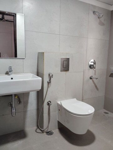 Bathroom in 3 BHK Apartment at Poulomi Avante, Kokapet – for Rent